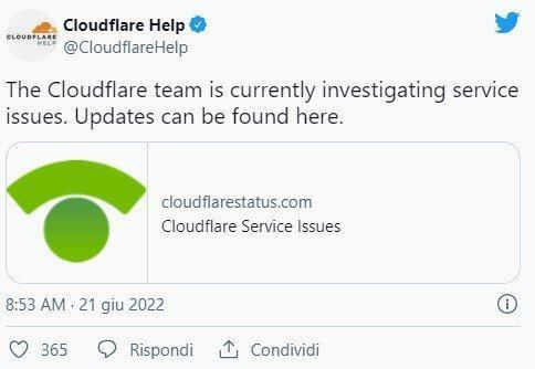 Cloudflare Down