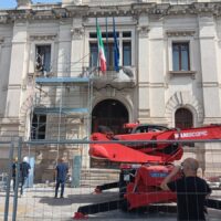Reggio, nuovo cantiere in centro città: iniziati i lavori a Palazzo San Giorgio – FOTO