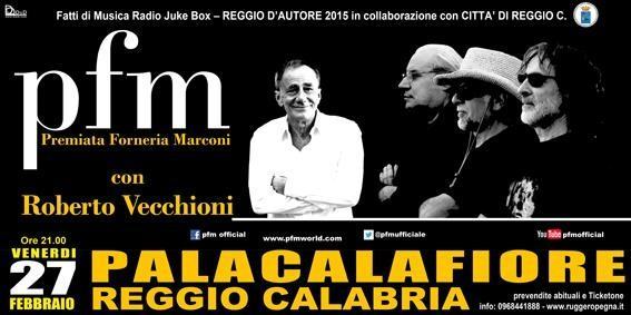Con il concerto evento della PFM con Roberto Vecchioni torna la grande musica dal vivo al Palacalafiore di Reggio Calabria