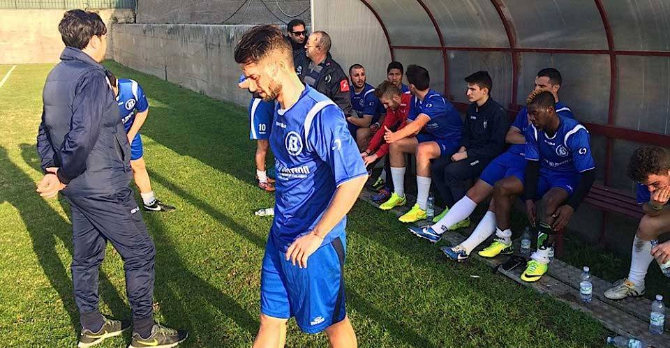 Marco Romeo, terzino e centrocampista del Bocale, in una partita amichevole
