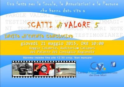Invito 21 maggio SCATTI DI VALORE