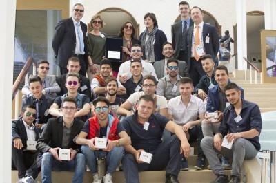 foto di gruppo all'expo dopo premiazione