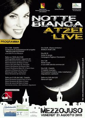 Locandina Notte Bianca Mezzojuso