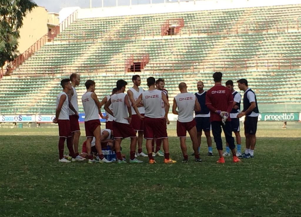 Allenamento dell'ASD Reggio Calabria di mister Francesco Cozza