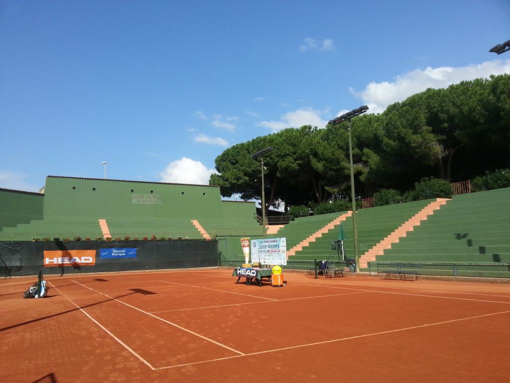 Il campo centrale del Ct Polimeni di Reggio Calabria, sede del Tennis Europe Junior Masters