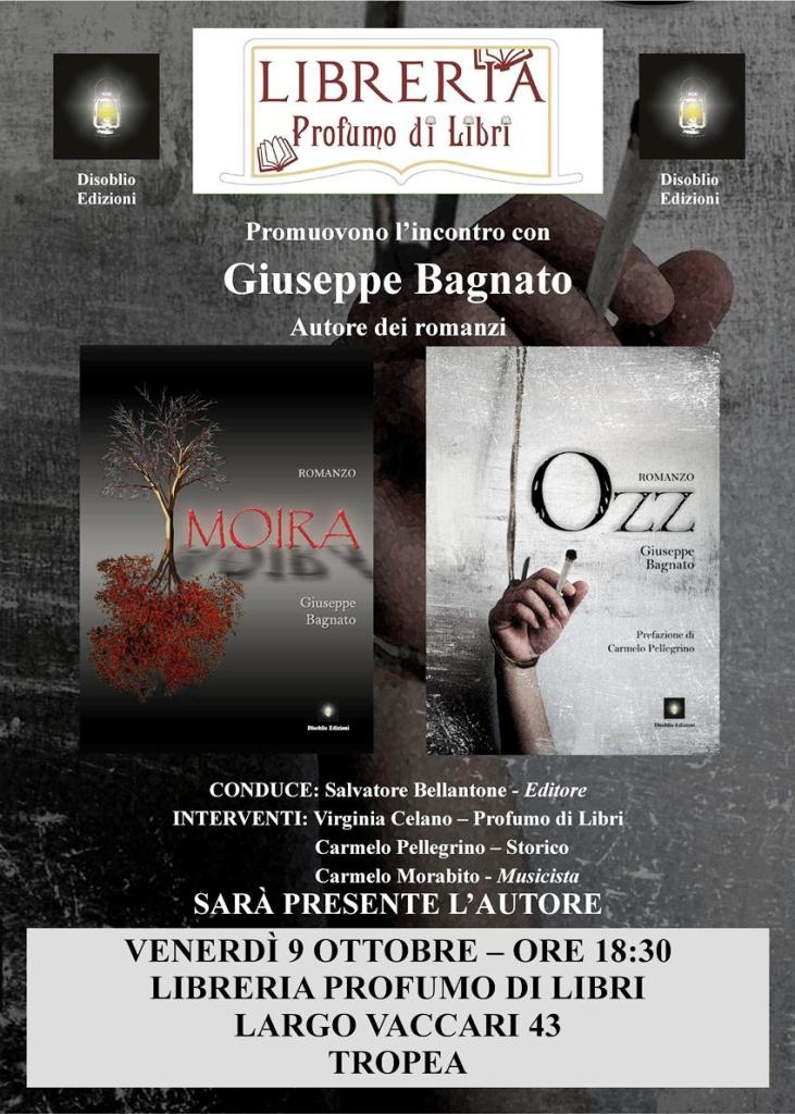 TROPEA: la libreria Profumo di Libri incontra Giuseppe Bagnato