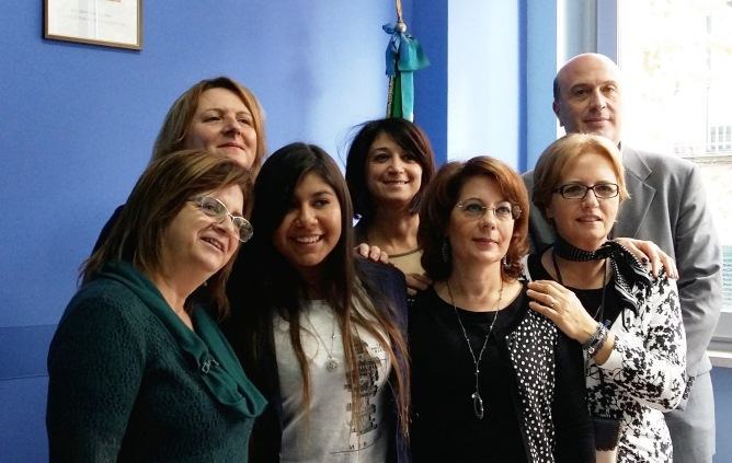 Conferenza stampa al Liceo Rechichi di Polistena del 9 novembre 2015 sul programma Intercultura