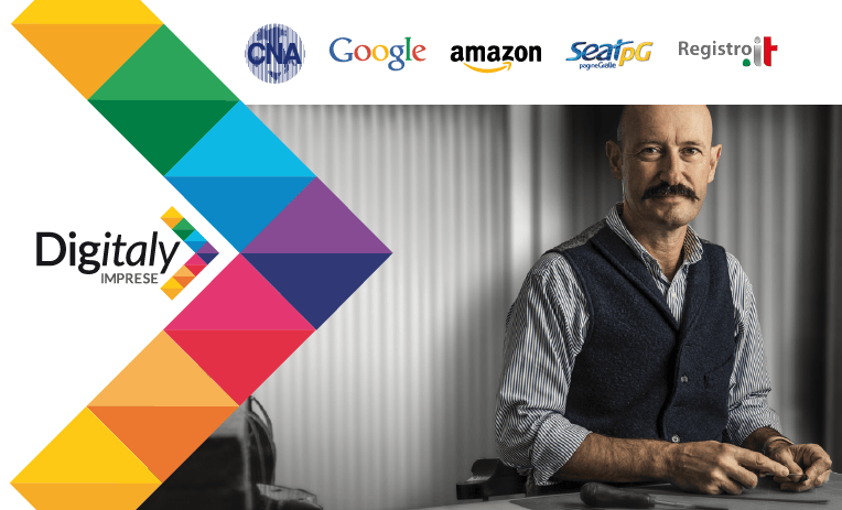 Banner di Digitaly Imprese, il progetto CNA con Amazon e Google, a Reggio Calabria