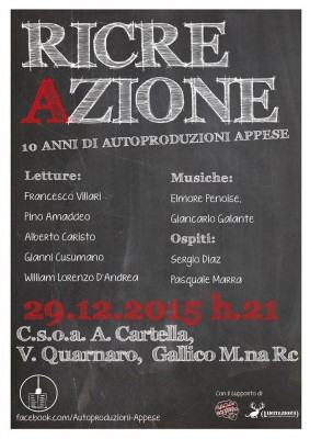 29.12.2015 RICREAZIONE Locandina