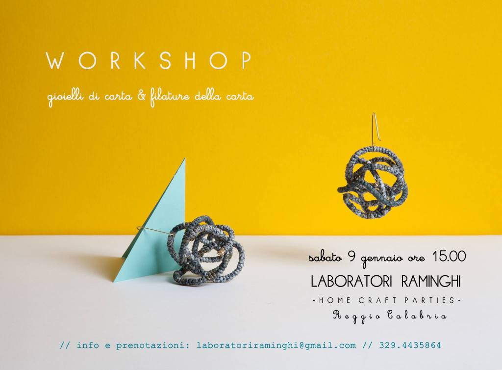 Cartalana torna con il workshop di filatura della carta e creazione di gioielli