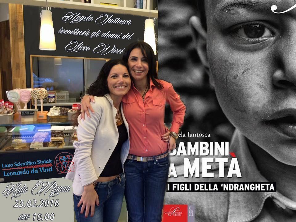 Angela Iantosca incontra gli alunni del Vinci