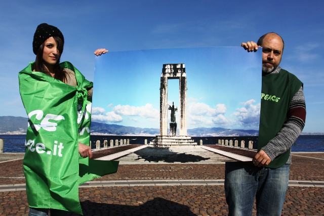 “L’Italia non si trivella”: mobilitazione di Greenpeace a Reggio Calabria e in altre 24 altre città – FOTO