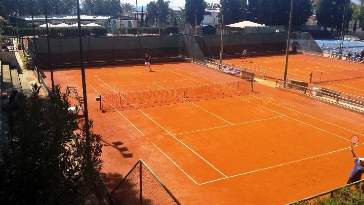 Una fase delle qualificazioni del torneo open maschile al Ct Polimeni