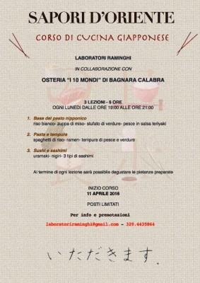 corso di cucina giapponese