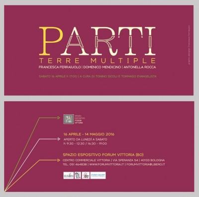 Invito mostra Parti - Bologna
