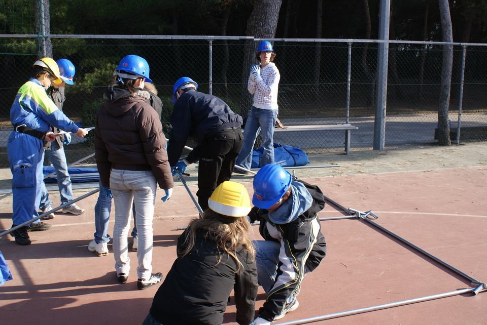 Al Campo CONI la simulazione della della Protezione Civile con la ‘Telesio’