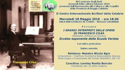 Foto - manifesto - F. Cilea