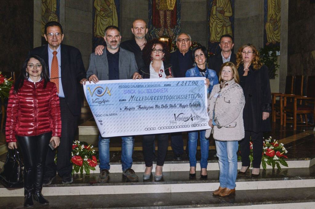 Consegna dell'assegno simbolico alla lotteria di San Giorgio, Hospice