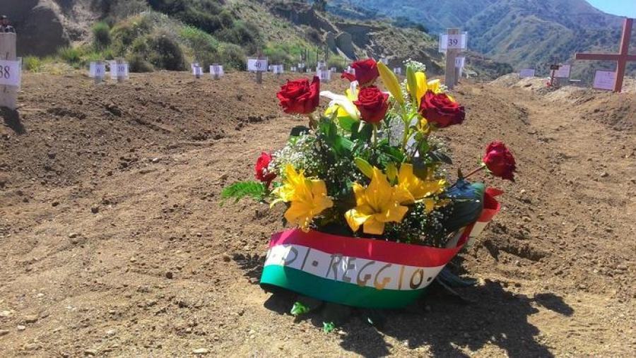 Cimitero di Armo a Reggio Calabria, cerimonia in ricordo delle 45 vittime del naufragio