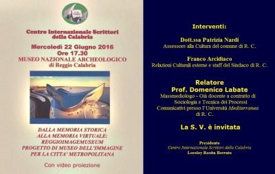 Manifesto presentazione progetto ...