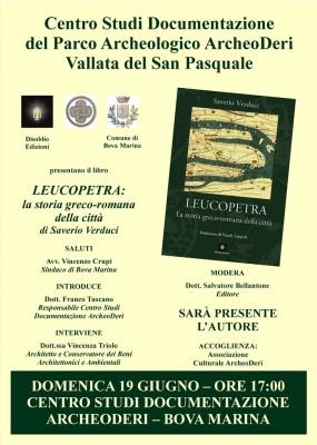 locandina Leucopetra 19 giugno 2016 - Archeoderi - Bova Marina-001