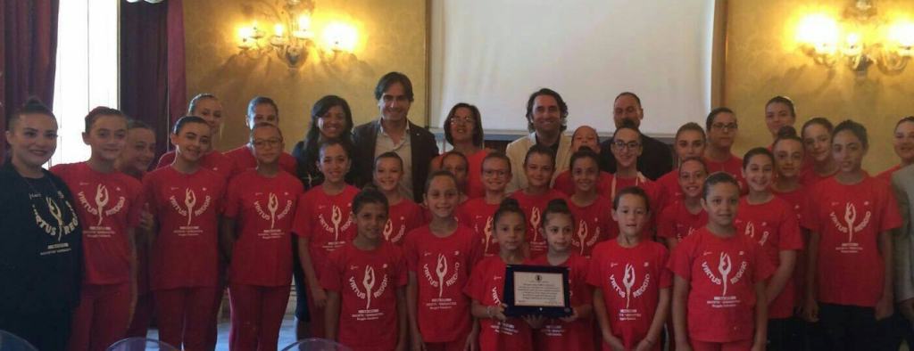 Il Sindaco Falcomatà riceve la Società di Ginnastica Ritmica Virtus Reggio