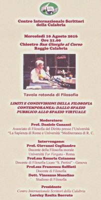 Foto tavola rotonda di filoofia
