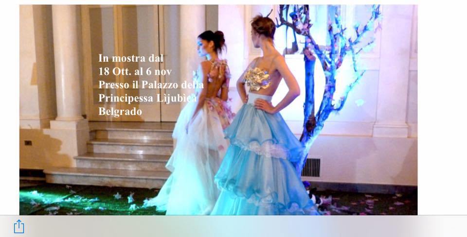 Due creazioni della stilista reggina Luana Polimeni in mostra a Belgrado