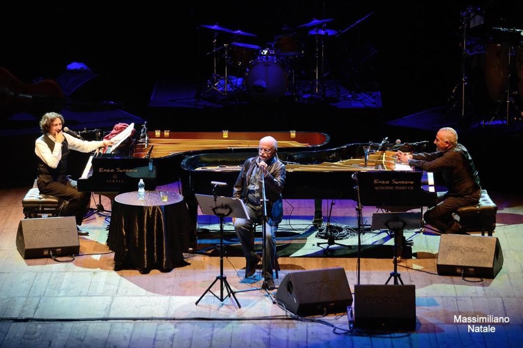 Il concerto di Gino Paoli, Sergio Cammariere e Danilo Rea al Teatro Rendano di Cosenza