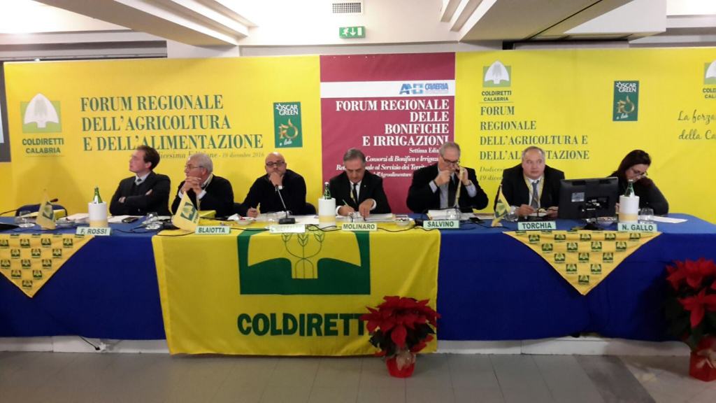 Coldiretti Calabria: sessione dedicata ai Consorzi di Bonifica