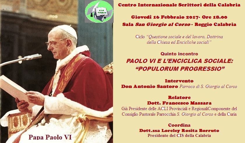 Paolo VI e l’enciclica “Populorum Progressio”