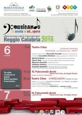 locandina 2016 musicando la scuola si ad opera