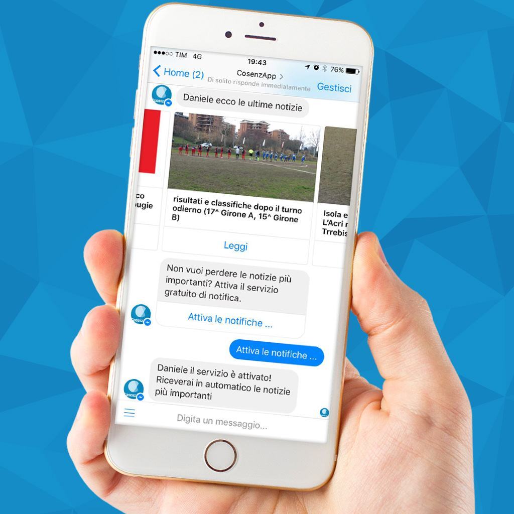 Nasce BOT di CosenzApp