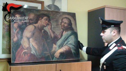 Ritrovate a Reggio Calabria opere d’arte trafugate
