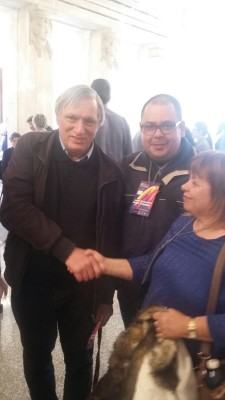 Familiari con Don Ciotti