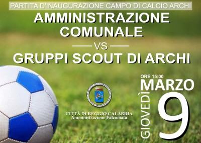 Inaugurazione campo di calcio di Archi