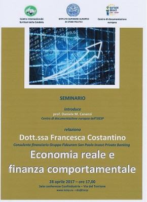 Foto Economia reale e finanza comportamentale