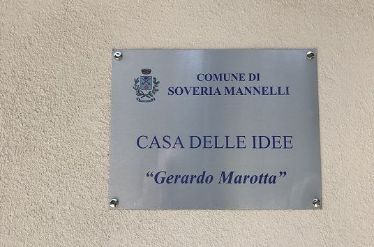 La “Casa delle idee” di Soveria Mannelli intitolata a Gerardo Marotta