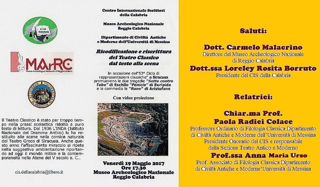 Ricodificazione e riscrittura del Teatro Classico dal testo alla scena