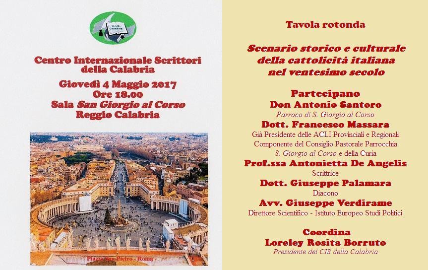 Scenario storico e culturale della cattolicità italiana nel ventesimo secolo