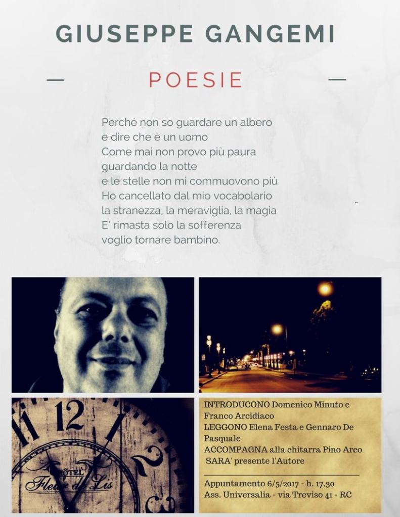 Incontro con il poeta Domenico Gangemi