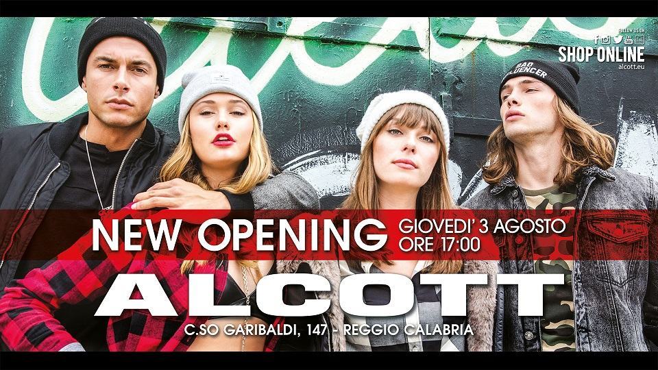 Arriva Alcott a Reggio Calabria: il noto brand di abbigliamento sbarca sullo Stretto