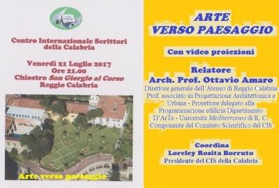 Foto manifesto Arte verso paesaggio