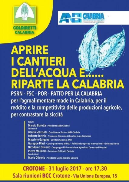 Locandina Convegno a Crotone Aprire i cantieri dellacqua riparte la Calabria (1)