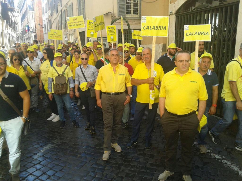 Delegazione della Coldiretti Calabria a Roma