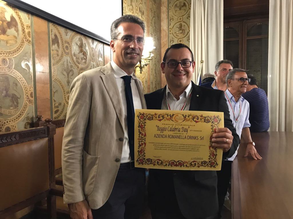 “Romanella Drinks” premiata dal riconoscimento nazionale Reggio Calabria Day