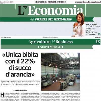Corriere del Mezzogiorno Economia 18 Settembre 2017 italiashare.
