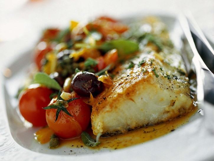 Baccala Con Pomodorini E Olive X