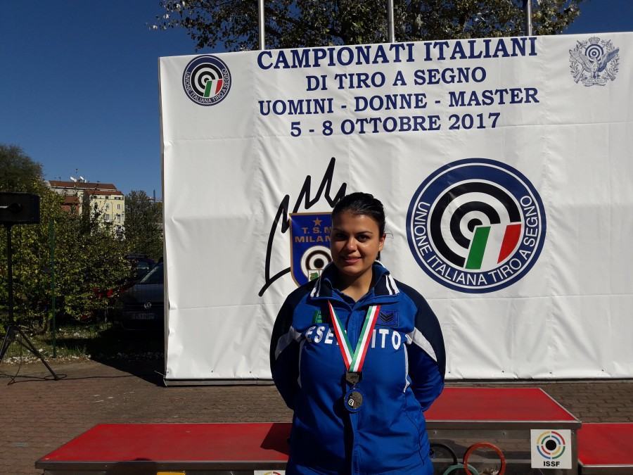 Medaglia d’argento per la reggina Maria Schiava ai Campionati italiani di tiro a segno