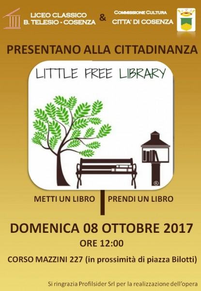 FREE LIBRARY LOCANDINA